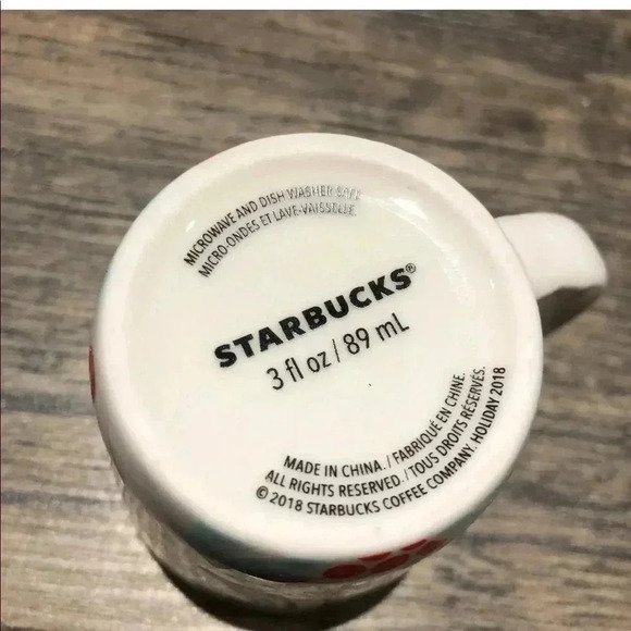 Starbucks 2018 Cherry Ceramic Holiday Espresso  Mug - Picture 7 of 7